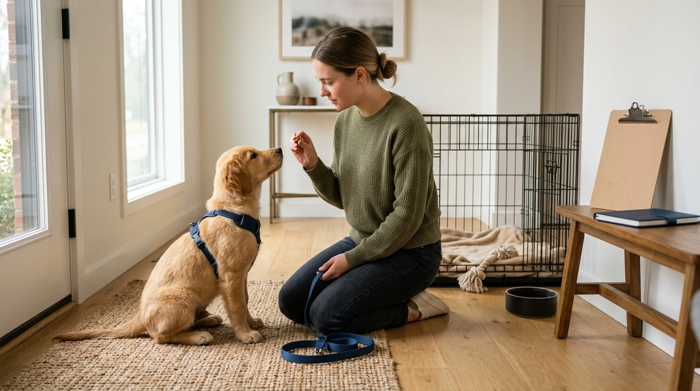 4-Week Puppy Training Routine: Potty, Cues, Socialize